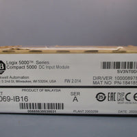 AllenBradley LOGIX Compact 5000 DC INPUT MODULE SER A FW 2.014 5069IB16 SEALED