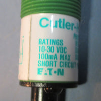 Cutler-Hammer E58CAL18T111R2 Ser C1, 10-30 VDC Photoelectric Tubular Sensor NOS