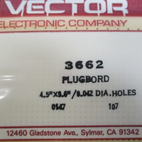 Vector 3662 Electronic Plugboard 4.5"/6.5"/0.042 Dia. Holes