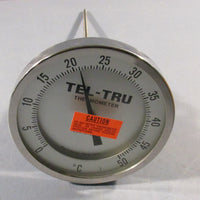 TelTru Thermometer AA575R Analog Dial Thermometer 8" Stem 050 Deg C