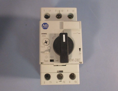 Allen Bradley 140MD8EC20 Series B Motor Protector Circuit Breaker
