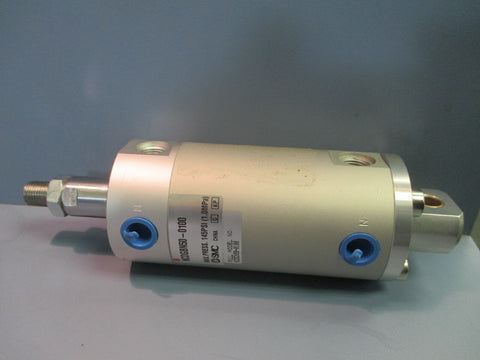 SMC AIR CYLINDER 50MM BORE 1 IN STROKE SINGLE CLEVIS 145 PSI NCDGBN500100