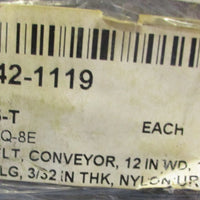 Habasit SAQ8E Conveyor Belt 12" W x 198" L 3/32" Thk 421119 VGuide