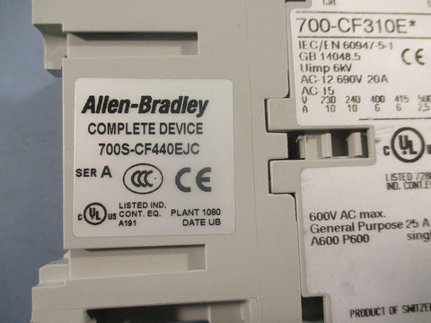 Allen-Bradley 700S-CF440EJC Safety Control Relay Ser A 690V 20A