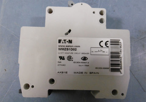 EATON WMZS1D02 Circuit Breaker 277 VAC