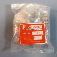 Bag 10 CZ Labs Part: 311 RF Crimp Type Connector for RG-59 & RG-62 20 Ga Pin New