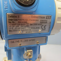Endress + Hauser Transmitter Order FMD78ABC7F41SC2AU MWP 1320 ft H2O