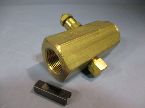 PNEU-TROL F-35-B BRASS CONTROL VALVE F35B