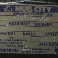 Hub City 0220-64689-454 Gear Reducer Model 454 50:1 Ratio Style A 1-5/8" Shaft D