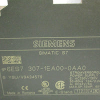 Siemens 6ES7 3071EA000AA0 Simatic S7 Power Supply AC230V/120V 50/60Hz, 1.3A