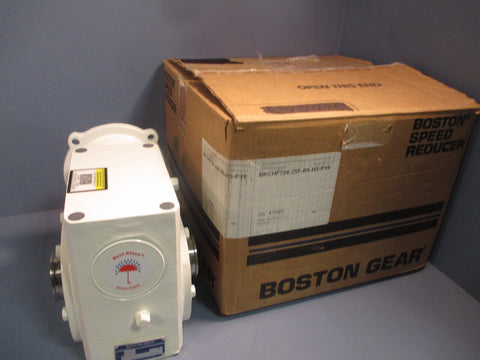 Boston Gear Worm Gearbox 56C, 1.94 HP Ratio 25:1 BKCHF726-25P-B5-HS-P19