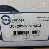 AMI Bearings UCF20928NPMZ2, 13/4" ZINC WIDE 4BOLT FLANGE NEW