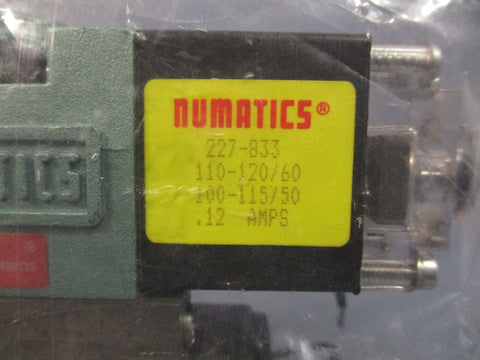 Numatics 150psi 120vac 1/8in Npt Solenoid Valve 11SAD400O
