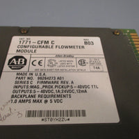 AllenBradley Configurable Flowmeter Module Series C 1771CFM C