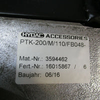 Hydac PTK200/M/110/FB048E Bell Housing w/ OilAir Cooler PTK