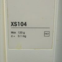 Mettler Toledo XS104 Analytical Balance Scale 120 g Max, d = 0.1 mg
