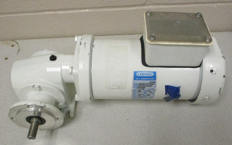 Leeson CM38T17FZ18A Gearmotor K15B 20:1 Ratio 86 RPM 0.25 HP 1/2" Shaft Dia
