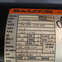 BALDOR COMMERCIAL MOTOR 56YZ, .2 .25 HP 3 PH, 50/60HZ, 17E068W148G2