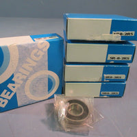 SINGLE ROW BALL BEARING STAINLESS STEEL LOT OF FIVE SR8-2RS