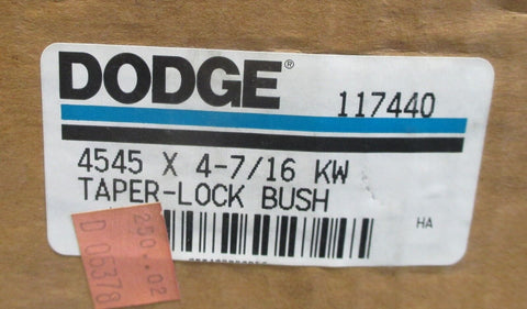 Dodge 117440, Used Rusting & Pitting Taper Lock Bushing 4545 x 4-7/16 KW