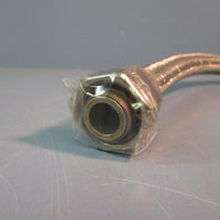 Stainless Steel Flexible Metal Hose 9/16"Stem 31"Lg FNPTxMale Stem Braided NEW