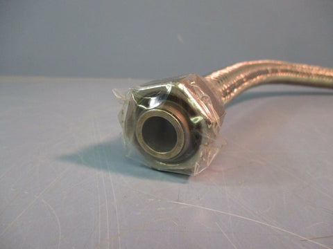 Stainless Steel Flexible Metal Hose 9/16"Stem 31"Lg FNPTxMale Stem Braided NEW