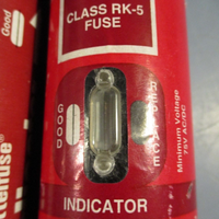 Lot of (2) Littelfuse 175 Amp 600 Vac Indicator Fuse IDSR175