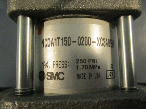 SMC NCDA1T1500200XC3ABEH Pneumatic Cylinder 250 PSI 1.70 MPa 23/4" Stroke