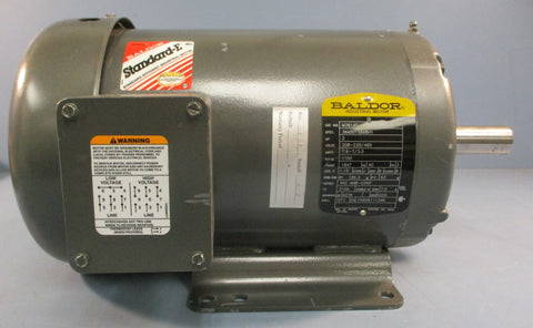 Baldor M3614T 3-Phase Industrial Motor 2 HP 1160 RPM 1-1/8" Shaft Dia