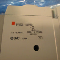 SMC 5 Way 2 Position Solenoid Valve 24 VDC SY92205W72D03