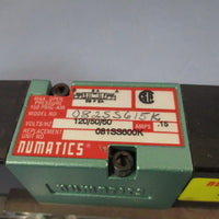 Numatics Solenoid Valve .15 Amps, 120/50/60V 082SS615K