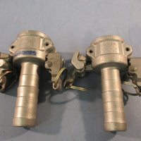 Lot of (2) Dixon C-100 316 Stainless Steel Coupler, Use clip or wire