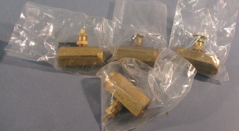 Lot of (4) Deltrol Fluid Products PneuTrol N20B Check Valve