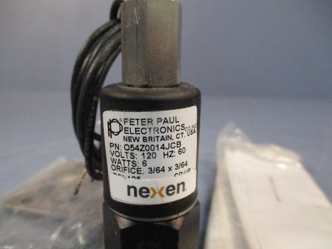 NEXEN 3-WAY CONTROL VALVE, 1/4", 120V/60HZ 6W 949001