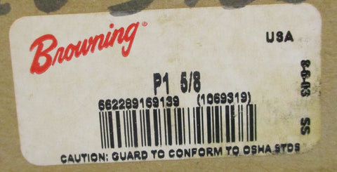 Browning P1 5/8 Split Taper Bushing 5/8" Bore 115/16" W 3" Flg OD (Lot of 2)