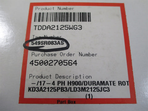 Flowserve TDDA2125WG3 Pump Shaft Sleeve  New