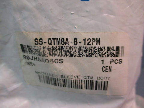 Swagelok SS PTFE Sealed Quick Connect Body SSQTM8AB12PM Factory Sealed
