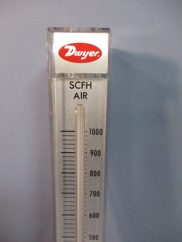 Dwyer Variable Area Flow Meter 100-1000 SCFH Air RMC-106-SSV