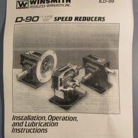 Winsmith 920MWUS076X0FA Gear Reducer 920MWU 40 LR 56C 40:1 Ratio 1" Shaft Dia