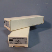 LOT OF (2) SIEBE PNEUMATICS DOUBLE SOLENOID VALVE MAX 10 BAR 8MMC311102