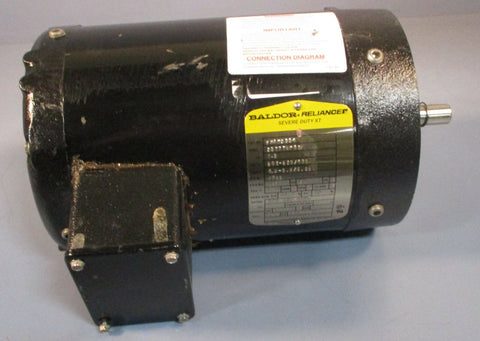 Baldor 3 Phase VWAM3554 1.5 HP Severe Duty XT Motor, 1755 RPM, 56C Frame