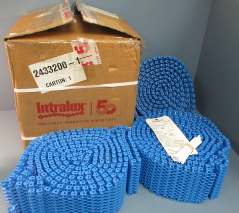 Intralox 79605 Ser 2400 Flush Grid Polypropylene Blue Belt 6"W x 60.1FT 56140628