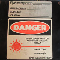 CyberOptics PRS40 2.4mW Max Power & 750 nm Wavelength Class IIIB Laser