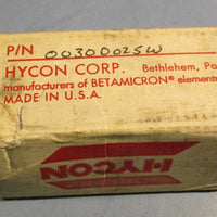 Hycon 0030D025W Hydraulic Main Filter Interchange Element Microglass