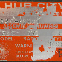 Hub City 0220-61464 Gear Reducer Model 216 5:1 Ratio Style R 1" Bore NOS