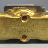 Parker 221J3301E Solenoid Valve 7 Bar 24V 3/8" Bore Brass Body