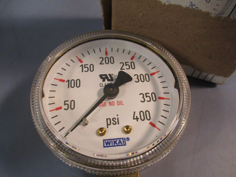 Wika Type 111.11 Pressure Gauge 2" Range 400PSI 1/4"NPT LM 8611050