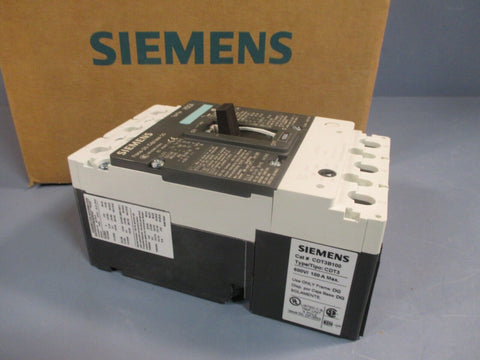 Siemens VL Circuit Breaker, Class H 100A/3-P Thermal Magnetic 3 Pole HDG3F150
