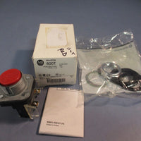 Allen Bradley Push Button Switch Type 4, 13 Flush Red Series T 800TA6D1