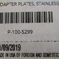 Nvent Hoffman A2128BAPSS SS Blank Adapter Plate 11191 Stainless Steel